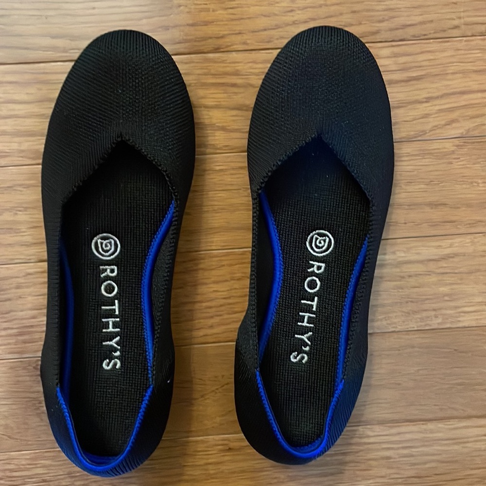 Rothy’s The Flat black solid size 7